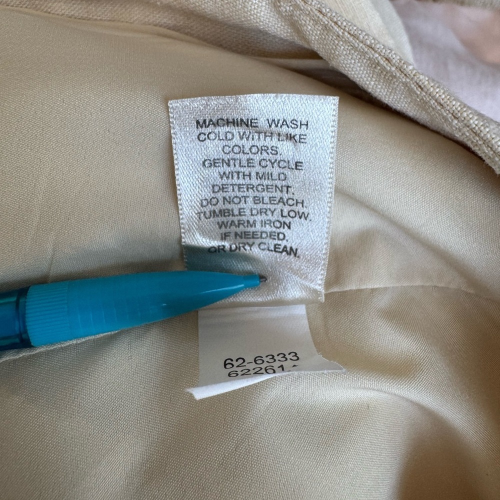 J. Jill Ivory Wide Leg Linen-Blend Pants - Picture 7 of 10